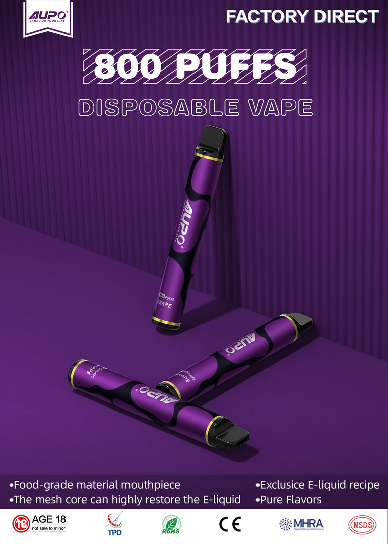 E-Tigareta Vape de Unica Folosinta 800 Pufuri 2ml Grape